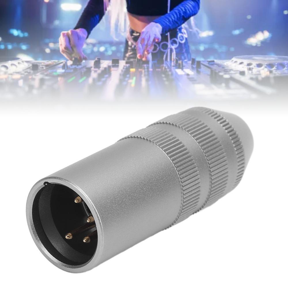 Plug and Play 4Pin XLR Male to 4.4mm Balanced Female Adapter Portable Audio Adapter  Active Speaker