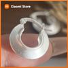 925 Sterling Silver Vintage Earrings For Women Trendy Simple Round Shinning Earring Jewelry Prevent Allergy Party Accessories