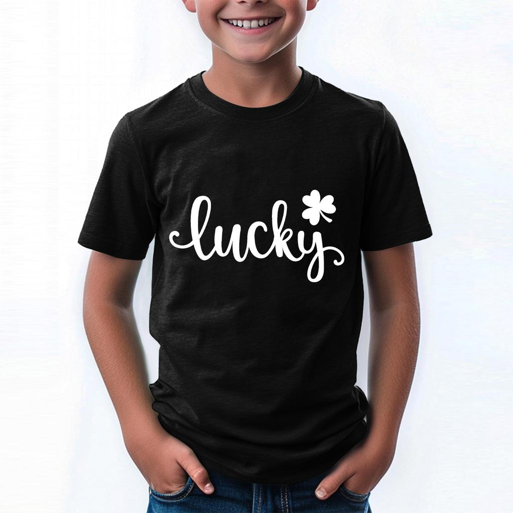 Dětské tričko Chlapci Dívčí Jednobarevné Pulovry s krátkým rukávem Volný střih