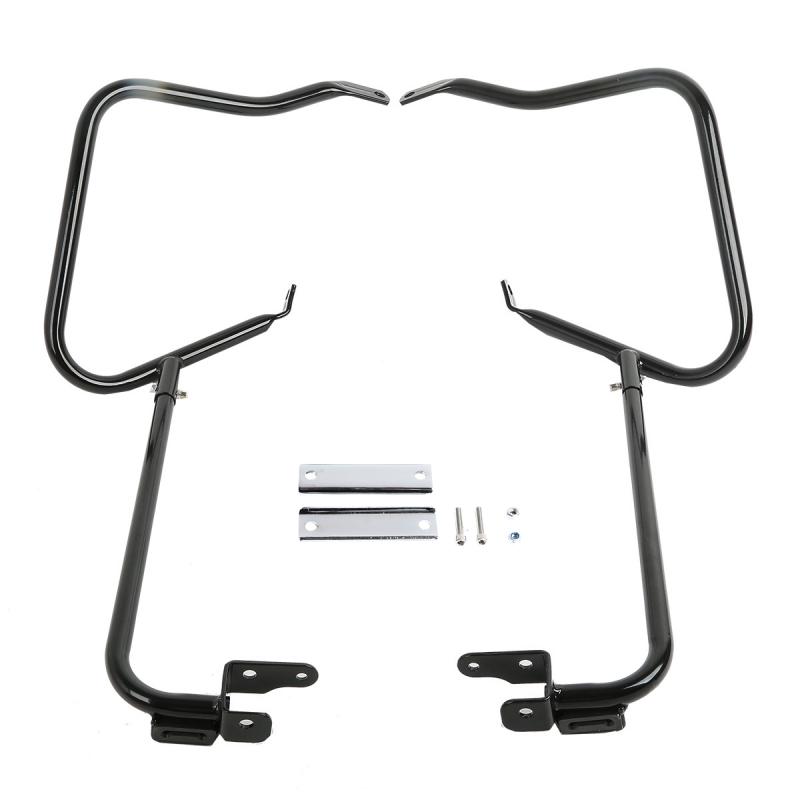 Motorcycle Saddlebags Guards Crash Bars For Harley Touring Road King Glide 2014-2024 чёрный