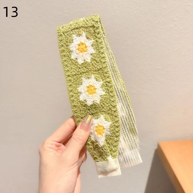 Soft and Comfortable Vintage Knitted Hair Hoops for Girls Daily Accessories