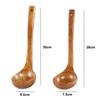 Natural Wood Soup  Spoon Soup Ladle Long Handle For Soup Coffee Salad Desserts Snacks