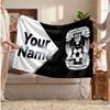 Coventry City Personalized Fleece Blanket With Football Logo, Custom Name Text Soft Warm Home Throw Blanket