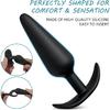 3 Sizes Anal Plug Soft Silicone Butt Plug Bullet Vibrator Stimulator Adult Sex Toys for Men/Women Anal Prostate Massager for Gay