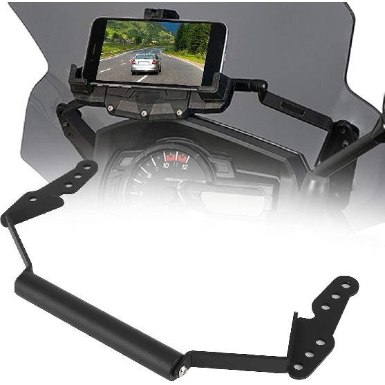 

Terisass Bike Phone Mount Motorcycle Navigation Bracket Mounting Adapter Holder Mobile Phone Holder Replacement for VStrom DL650 DL1000