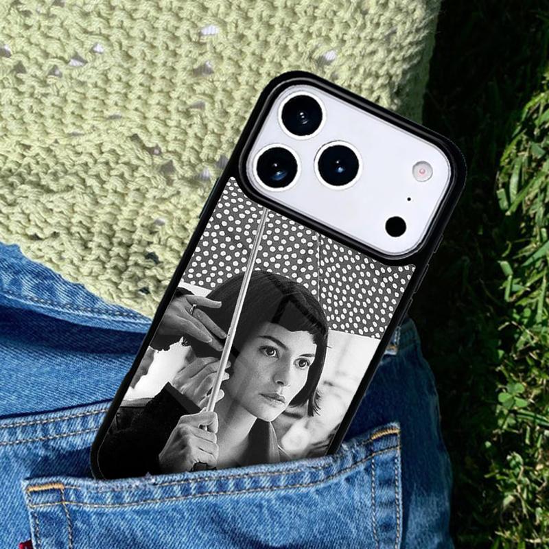 Amelie Filmplakat weiche Handyhülle für IPhone 11 12 13 14 15 16e 17 Pro Max Hülle für IPhone 17 Air