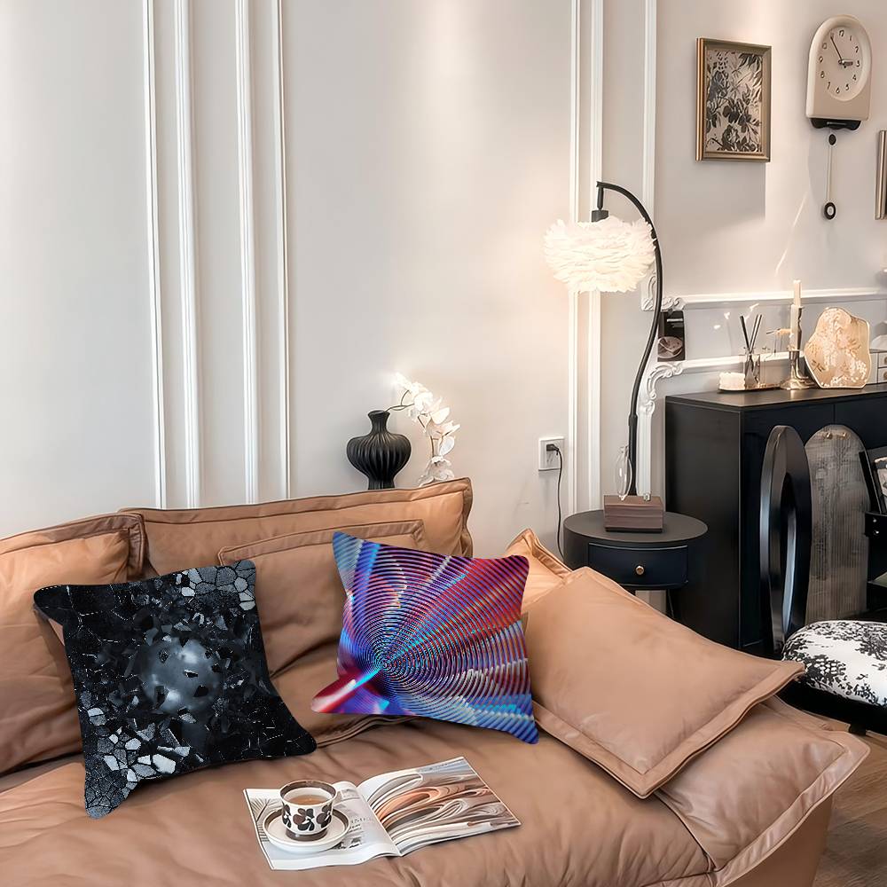 3D Visual Pillow Case Removable Washable Cushion Cover – All-Season Soft Linen