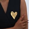 Luxurious Exaggerate Heart Shape Brooch for Women,Vintage Stainless Steel Pins Broochs,Special Jewelry Mother's Day Gift