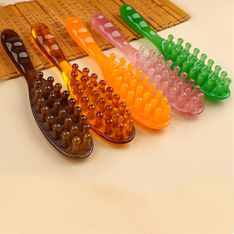 Scalp Relaxation Massage Comb Massage Body Face Lifting Eye SPA Massage Plate Resin Multi-functional Scraper Tool Men Woman