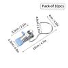 WORTHBUY 10/30pcs Closet Clothes Organizer No Trace Clothespins Clothes Pegs With Hooks Pants Socks Drying Clothes Hangers Clip