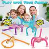 DIY Pop Tube Dinosaur Sensory Toys Suction Cup Bellows Toy Decompression Pipe Autism ADHD Stress Relief Fidget Toys for Kids
