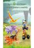 ShengBao Triceratops Valley Chase Dinosaur Building Blocks Educational Toy