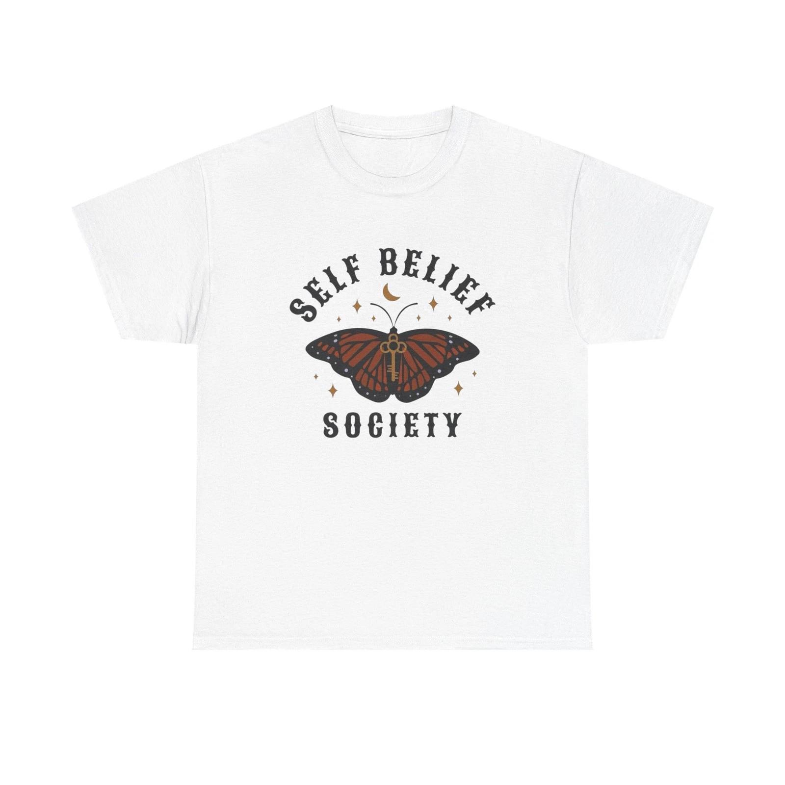 

Self Belief Society T Shirt Unisex Heavy Cotton Tee 4XL