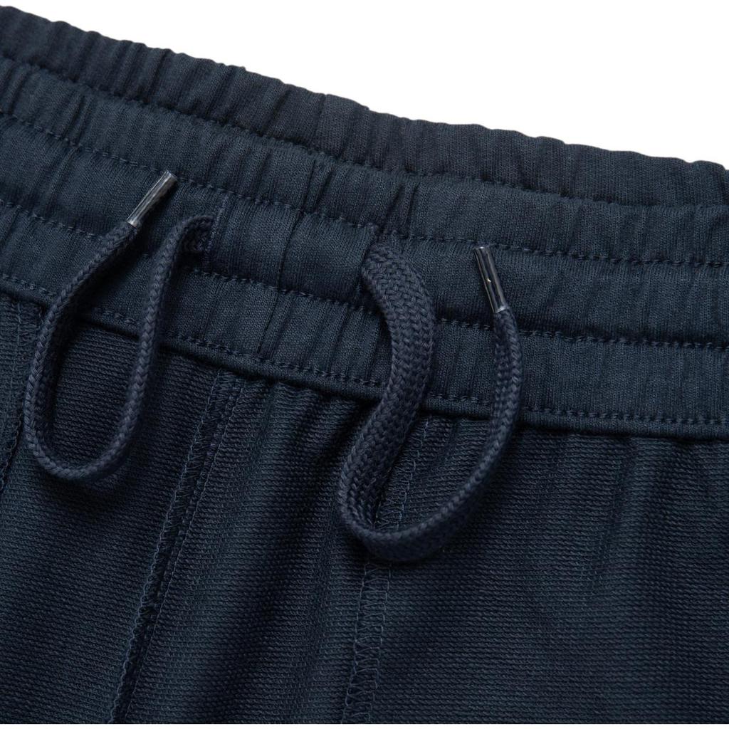Emporio Armani EA7 FW24 Solid Color Drawstring Letter Pattern Jogger Knit Pants Men bottoms Dark-Blue 8NPP66-PJVRZ-1562