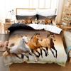 Animal Horse Bedding Sets Quilt Bed Cover Comforter Duvet Cover Pillow Case 2-3 Pieces Sets Kids Adult Bedroom Decoration