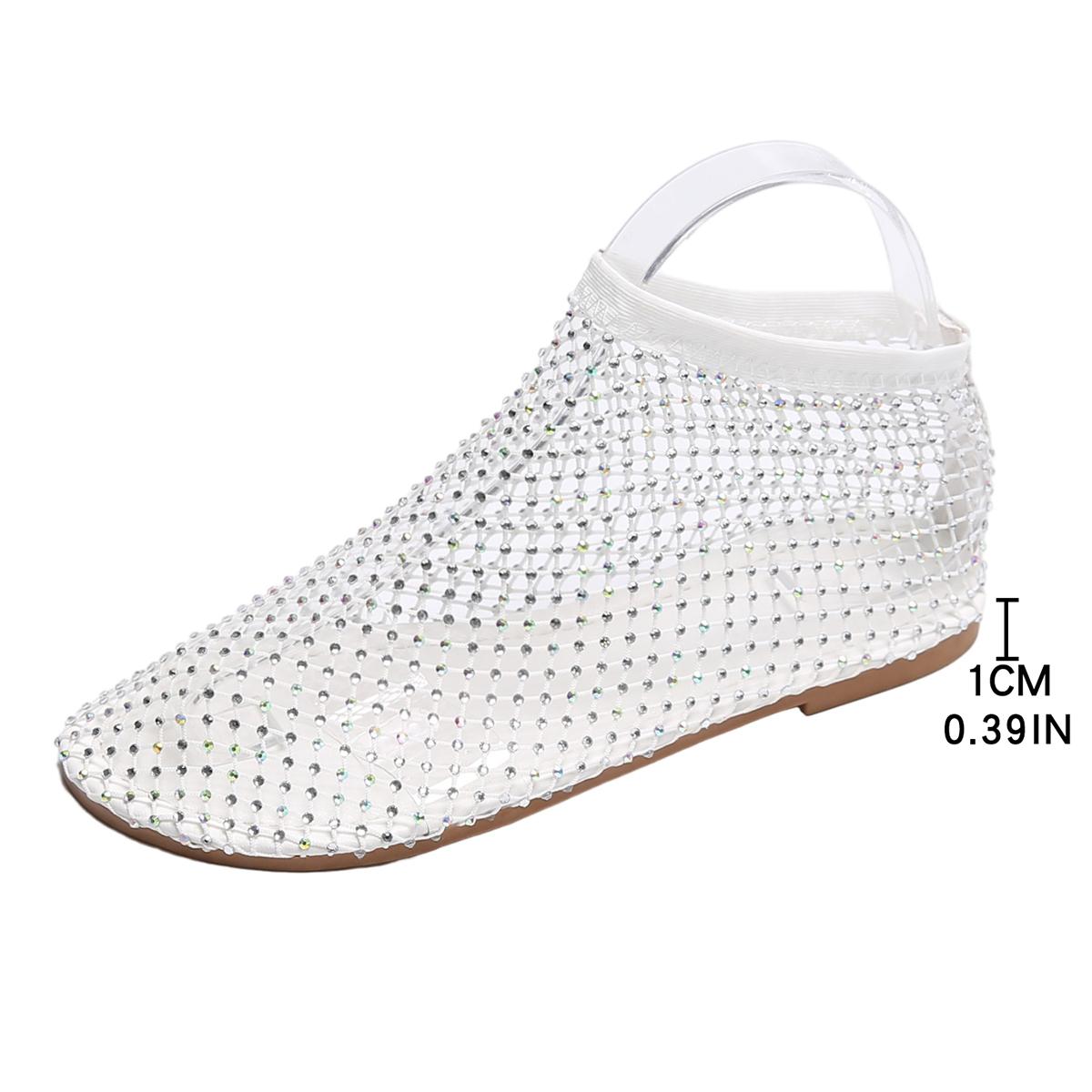 

Летние женские дышащие сандалии из сетчатой ткани на плоской подошве с закрытым носком в стиле ретро, повседневные туфли на плоской подошве для женщин, женские сандалии для активного отдыха 44 белый