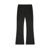 FILA Fashionable Versatile Soft Skin-Friendly Solid Color Knitted Sports Pants Women bottoms Black F11W443601A-BK