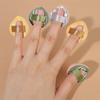 Mini Finger Cosmetics Puffs 5/10pcs Cosmetic Cushion Puff Concealer Foundation Detail Sponge Puffs Wet Dry Dual Use Makeup Tools