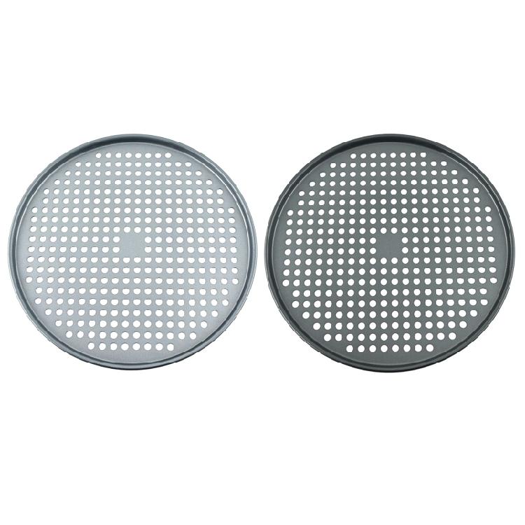 Non-Stick Tray Tools Crispy 14 inch Round with Nonstick Coating for Home Kitchen