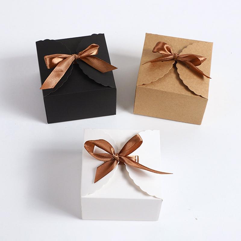 Gift Boxes Cardboard Box Kraft Paper Gift Box Candy Cookie Chocolate Dessert Present Packaging Box Cajas Para Regalo