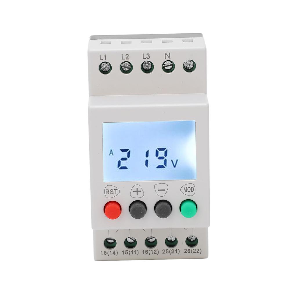 LCD 3-Phasen 4-Leiter Spannungsüberwachungsrelais Unterspannung Überspannungsschutzrelais 115?277VAC