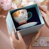 JOYYE Ceramic Tea Cup & Saucer Gift Set