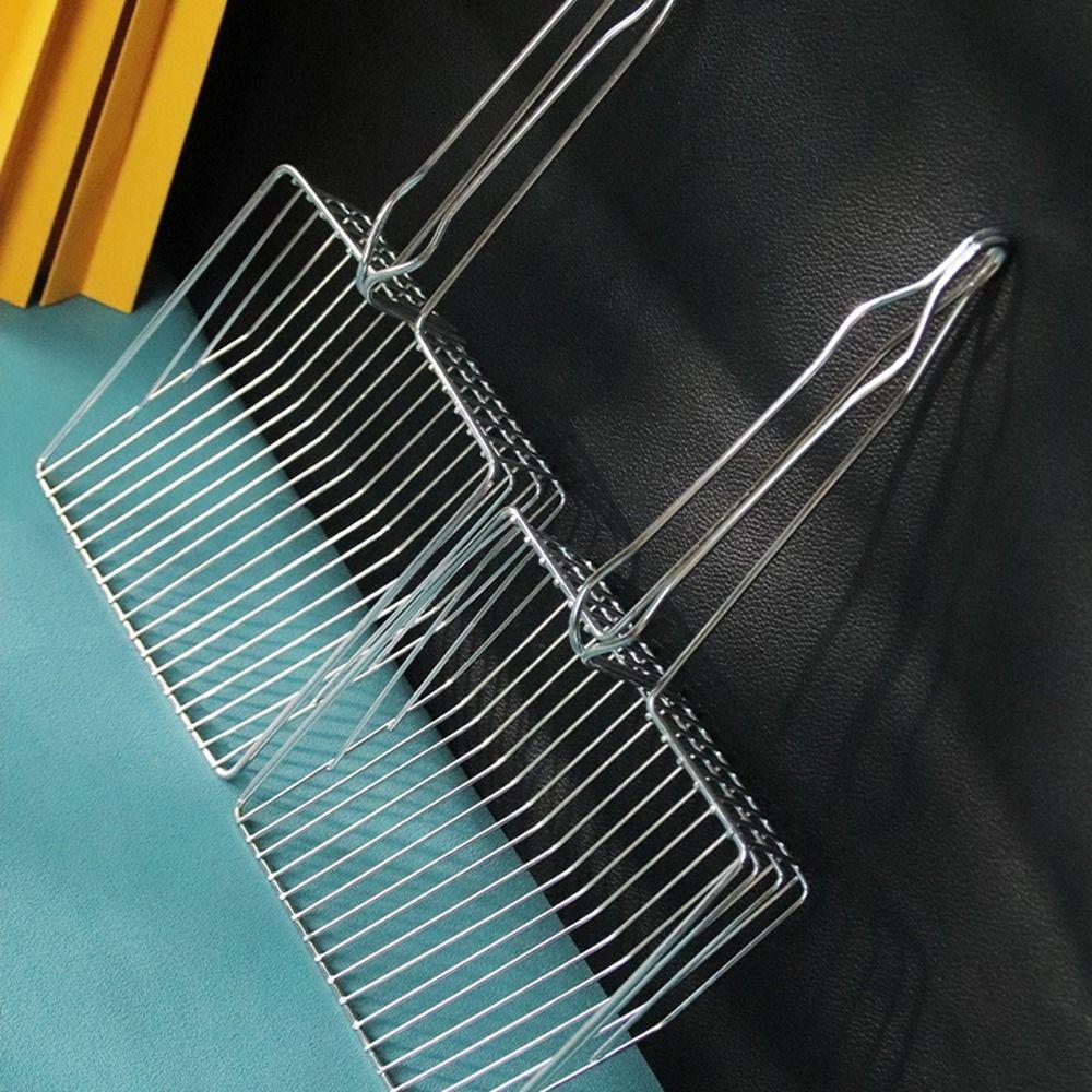 Metal Cat Litter Shovel Long Handle Kitten Litter Sand Shovel Waste Poop Cleaner  Home