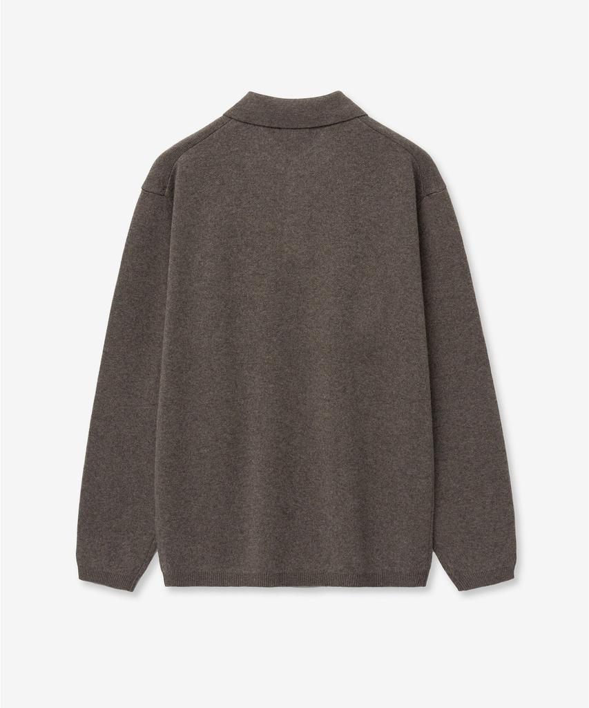TNGT Cashmere Blended Essential Polo Knit Top (Brown) Tnsw6F110W2