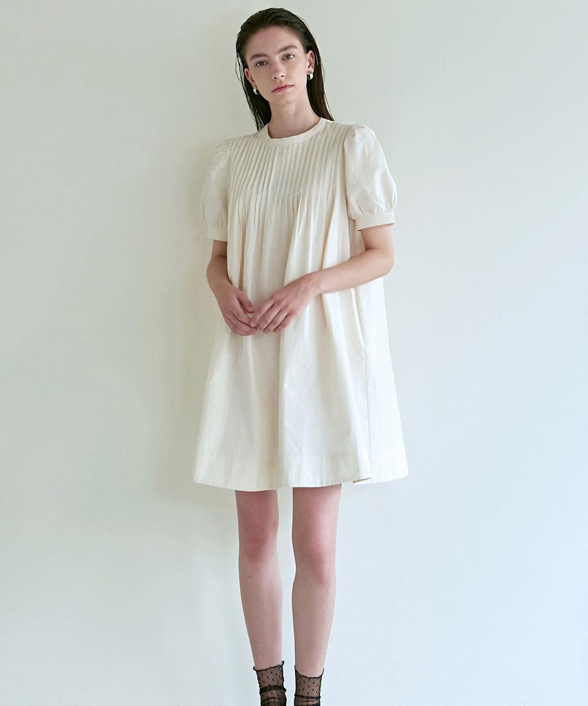 Nigaennikol Pintuck Button Dress_2 Color