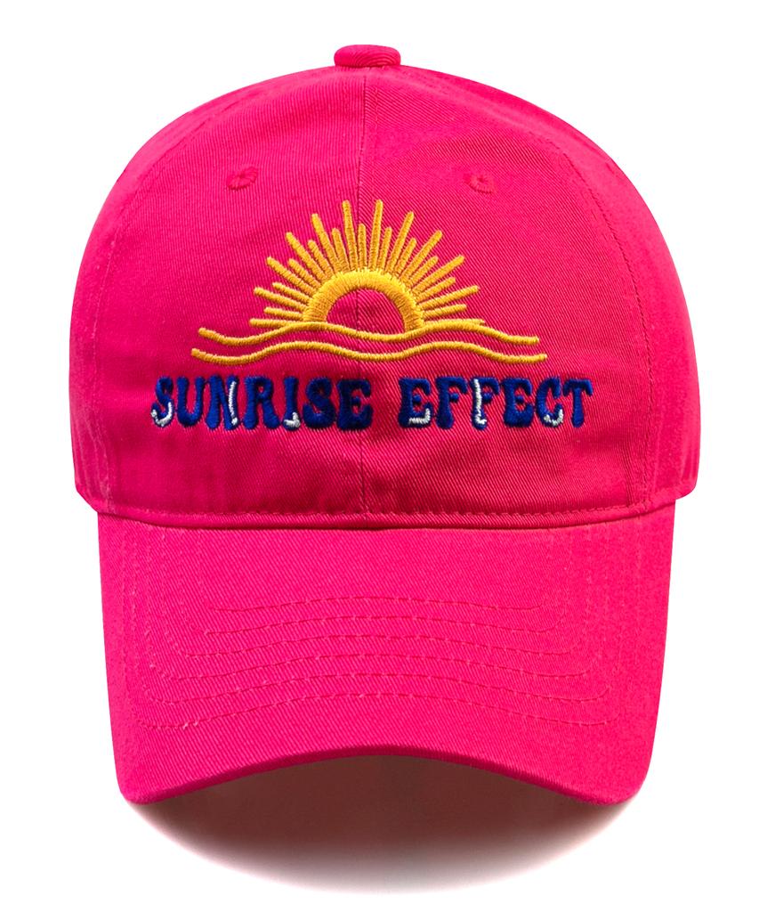 Wig Sunrise Effect Washing Cap-Hot Pink