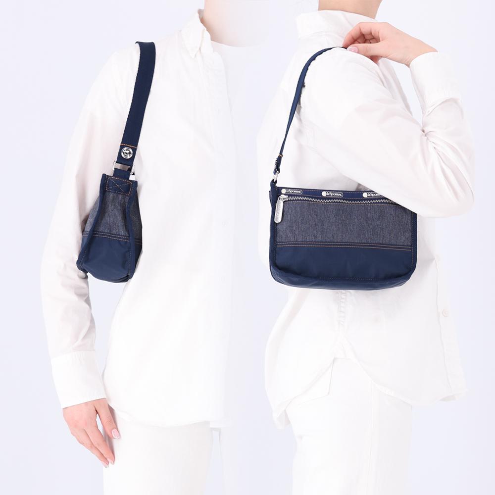 Lesportsac Medium Denim Wash Small Zip Shoulder Bag [1513.La03]