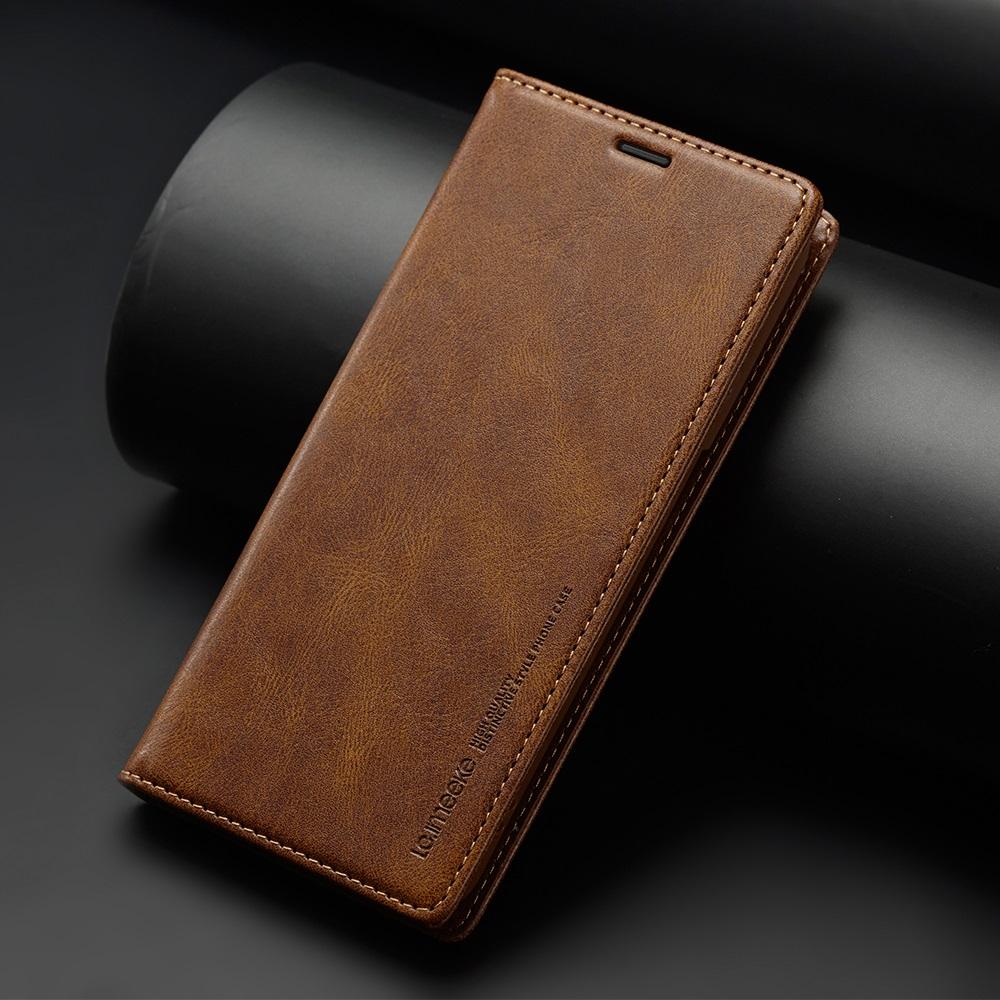 Langlebigere Lederhülle für Samsung Galaxy S23 S22 S21 S20 Ultra FE S10 S9 Plus Flip Cover A13 A53 A52S RFID-Schutz