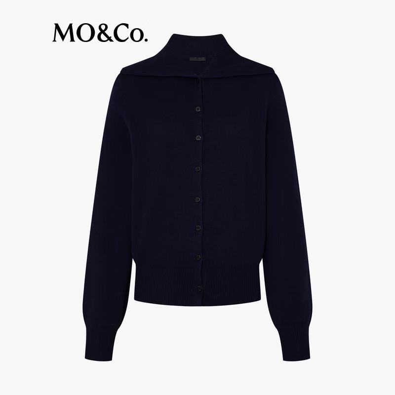 MO&Co. Damen Woll-Kaschmir Revershemd