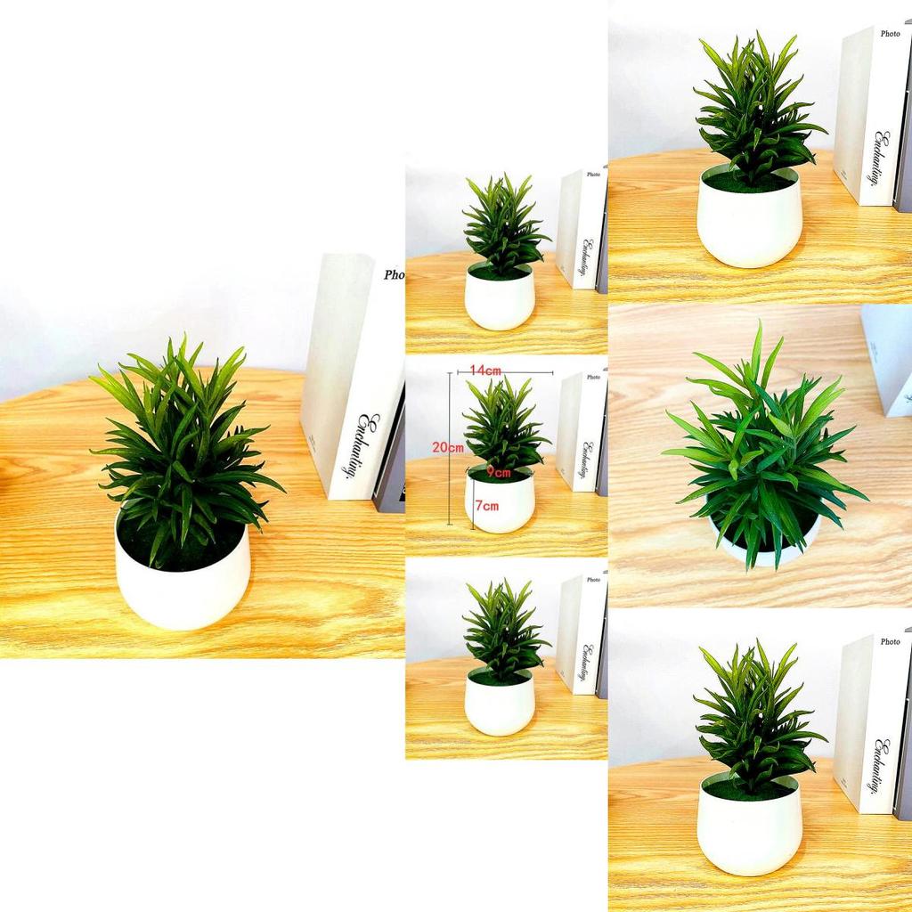 Fake Succulent Plant Pot With Pvc Material For Home Decor And Office Display