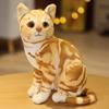 3D Cat Plush Toy Throw Pillow - Cute Stereo Cat Doll for Kids' Birthday Gift