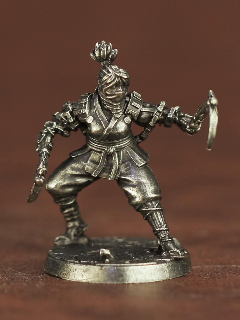 New Metal Chess Piece Samurai Ninja Ancient Soldier Model Toy Desktop Game Gift Display Piece Static Action Figure Collectible