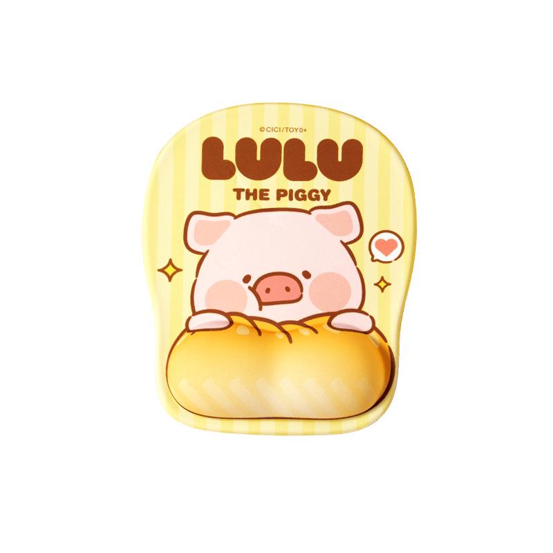 

Silicone Pig Wrist Rest Mouse Pad - Cute Cartoon 3D Non-slip Design for Office & Gaming