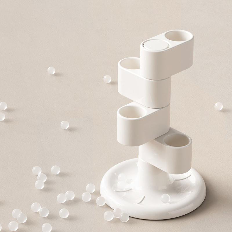 Compartment Design Makeup Brush Storage 360 Rotating Multi-Purpose Rotating Storage Rack Desktop Pen Holder Office Desk