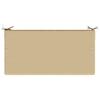 Seat Cushion SOEST 100percent  Polyester Beige 120 x 60 x 15 cm
