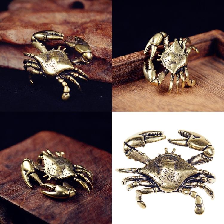 Crabs Statue Figurines Crabs Decors Sculptures Brass Crabs Decorative Objects Table Centerpieces for Home Decorations