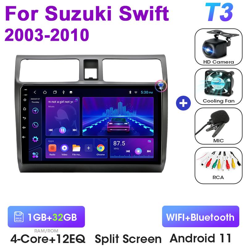 2 Din Android 12 Autoradio Für Suzuki Swift 2003 - 2010 Multimedia Video Player Navigation GPS 2din 4G Carplay Stereo Kopf Einheit