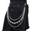 Hip Hop Metal Waist Chain With Multilayer Beads For Men And Women Summer Fashion