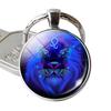 12 Sternbild Sternzeichen runder Glasanhänger Schlüsselanhänger Schlüsselanhänger Geschenk