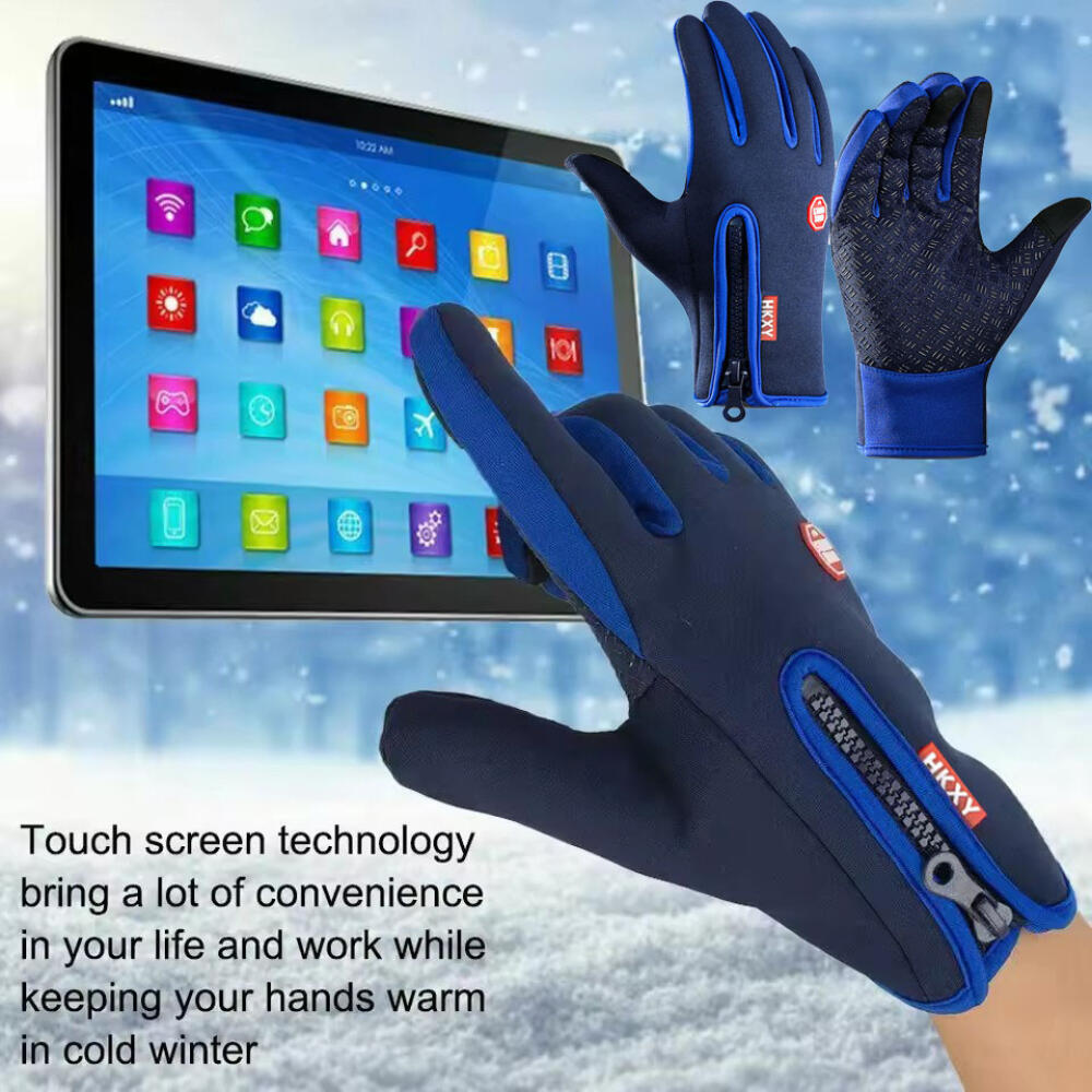 Hot Winter Gloves For Men Women Touchscreen Warm Outdoor Cycling Driving Motorcycle Cold Gloves Windproof Non-Slip Womens Gloves
