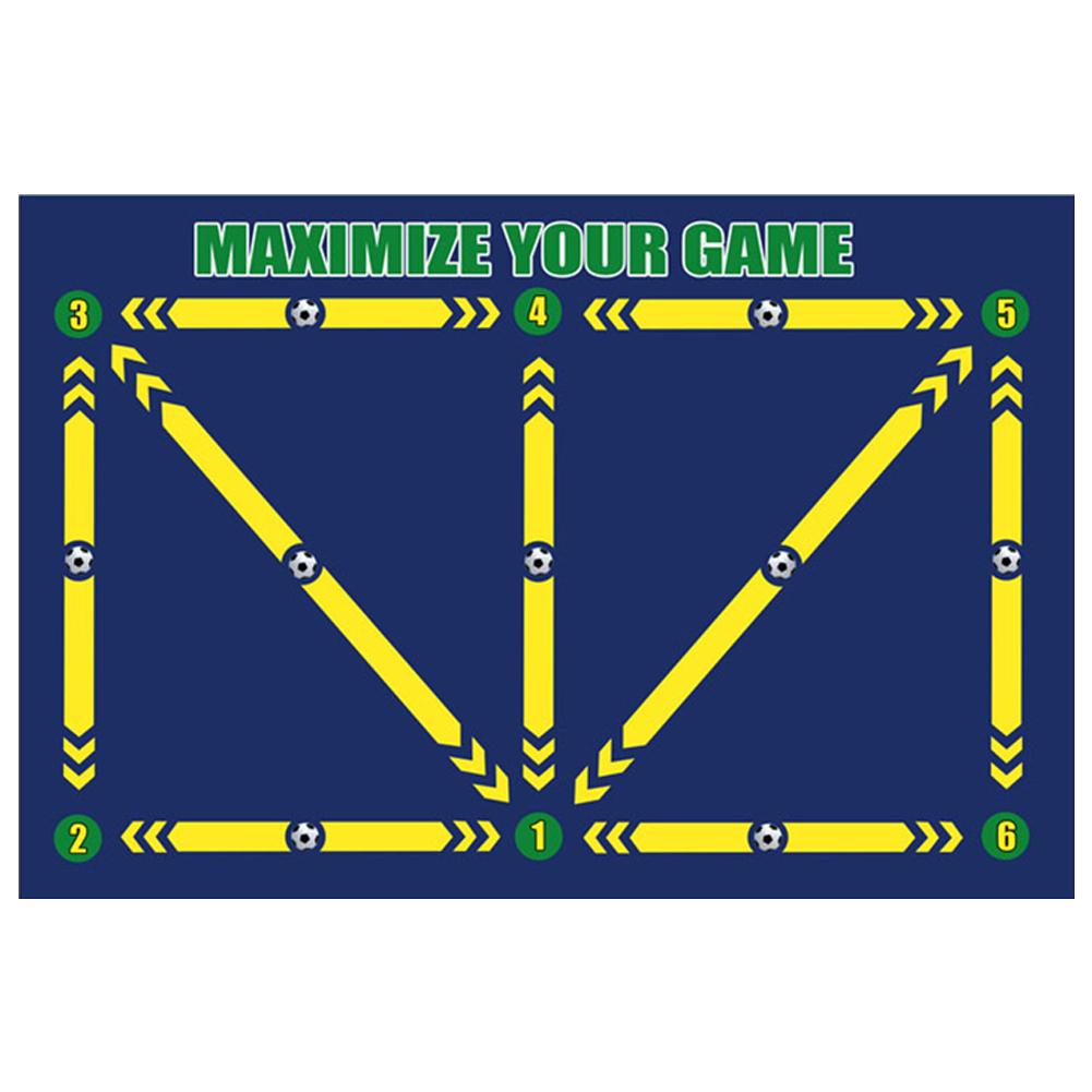 

Футбольный тренировочный коврик Складной тренировочный коврик для мяча Угловое футбольное поле Тренировочный коврик для внутреннего и наружного оборудования