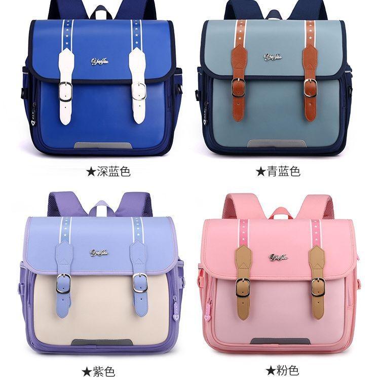 Stylish Colorful Student Backpack High Quality Pu Nylon Fabric For Boys And Girls