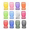 15mm Colorful Eco-Friendly Plastic Buckles for Pet Collars, Paracord Bracelets, Webbing, and Luggage Accessories