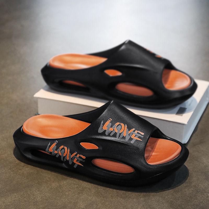 Summer Fashion Removable Simple Lightweight Anti-Slip Home EVA Trendy Slides Slippers for Men's Beach Sandals