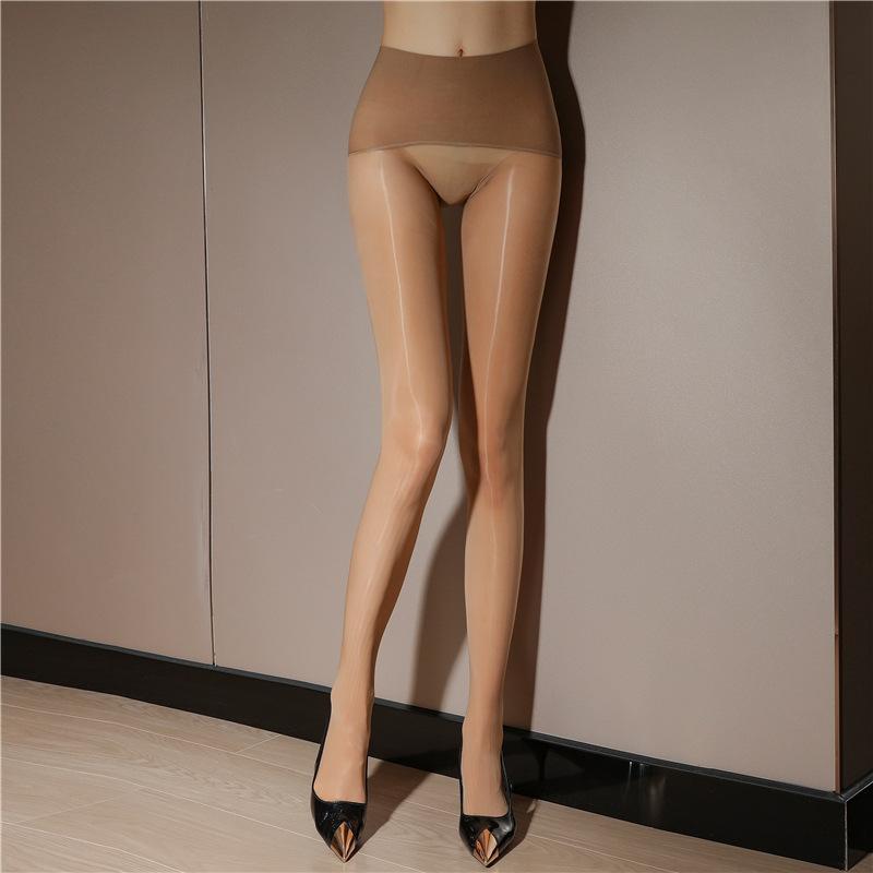 

1 Pair Womenfolk S High-Waist Seamless Leggings Pntyhose Ultra-Thin Glossy Finish Durable Sexy Horse Oil Tights Stockings Long Socks One Size