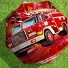 1pc Firetruck Lightning Pattern Umbrella Design Automatic Opening and Closing Umbrella, High-quality Travel Umbrella,  c1128203